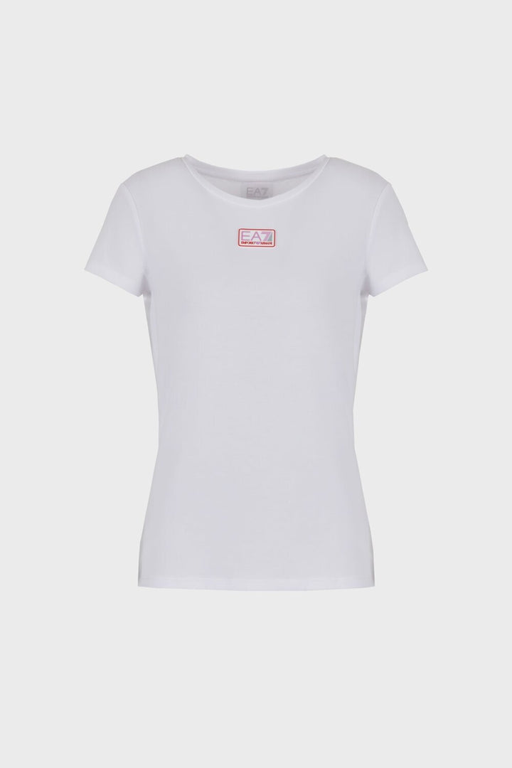 EMPORIO ARMANI EA7  t-Shirt Patch Gomma Centro Donna |  JEK PIT