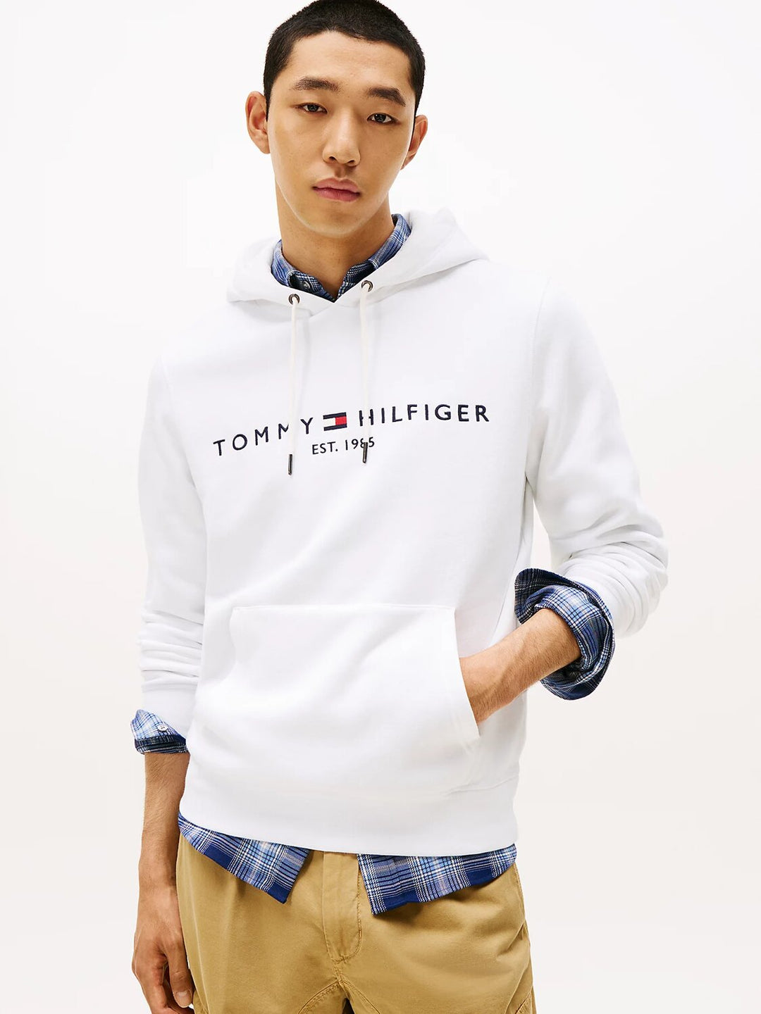 TOMMY HILFIGER  Felpa Con Cappuccio Logo Est Ricamo Uomo |  JEK PIT