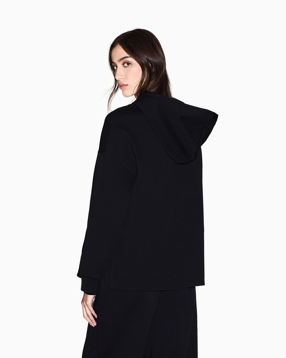 ARMANI EXCHANGE  Felpa Capp. Logo Gommato Rilievo Piccolo Donna |  JEK PIT