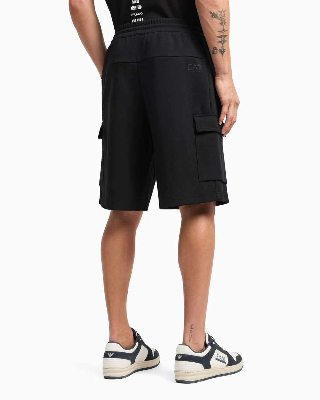 EMPORIO ARMANI EA7  Bermuda Train Athletic Traforata Lat. Uomo |  JEK PIT