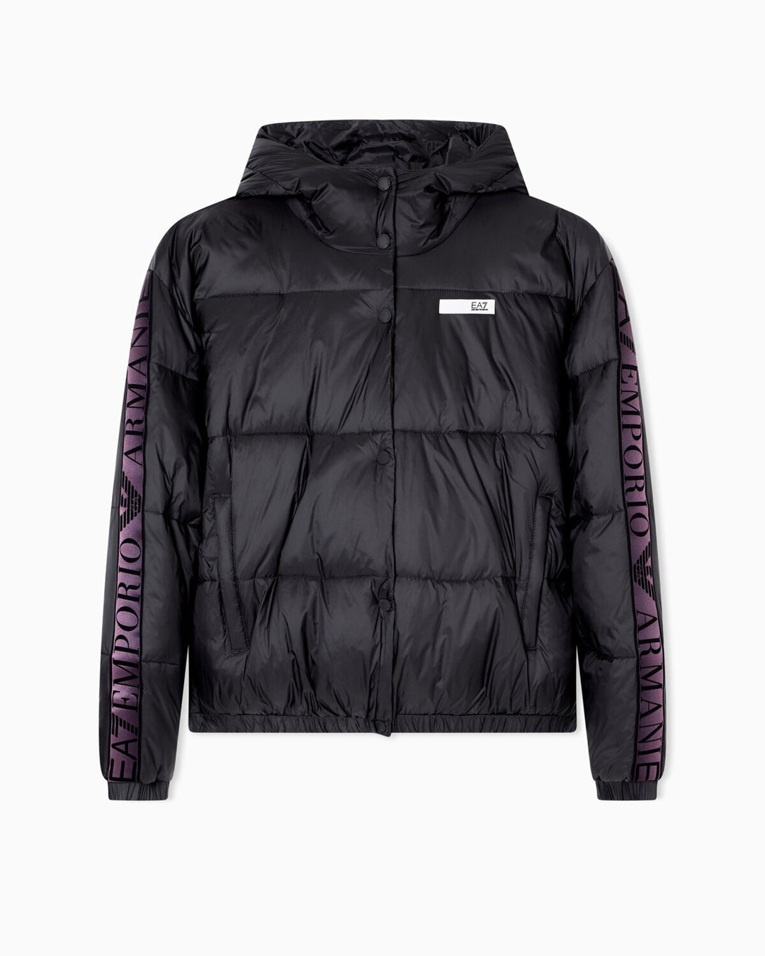 EMPORIO ARMANI EA7  Piumino Capp. Natural Ventus7 Banda Man. Donna |  JEK PIT