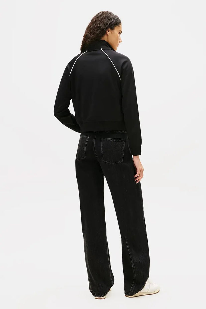 TOMMY JEANS  Felpa Con Zip e Logo Bandiera Donna |  JEK PIT