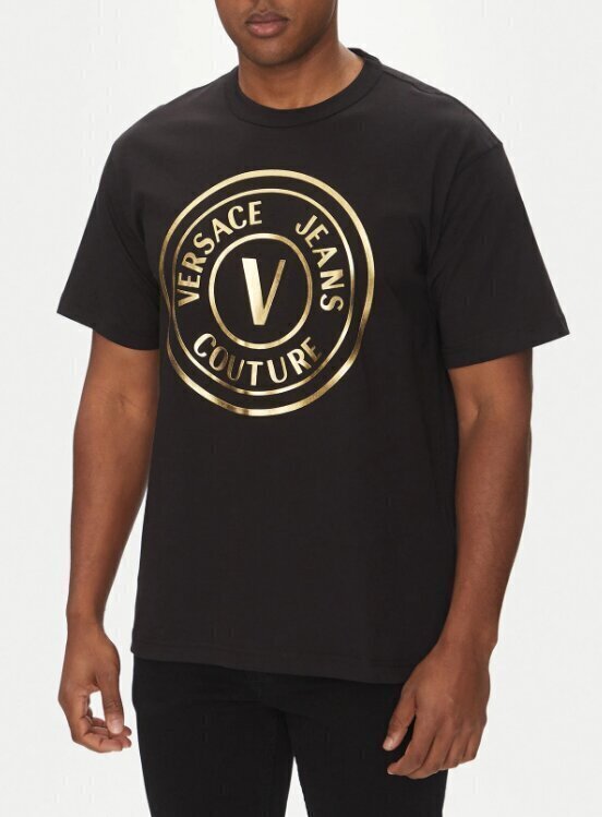 VERSACE JEANS  t-Shirt Vembl Thickf. Logo Dorato Uomo |  JEK PIT