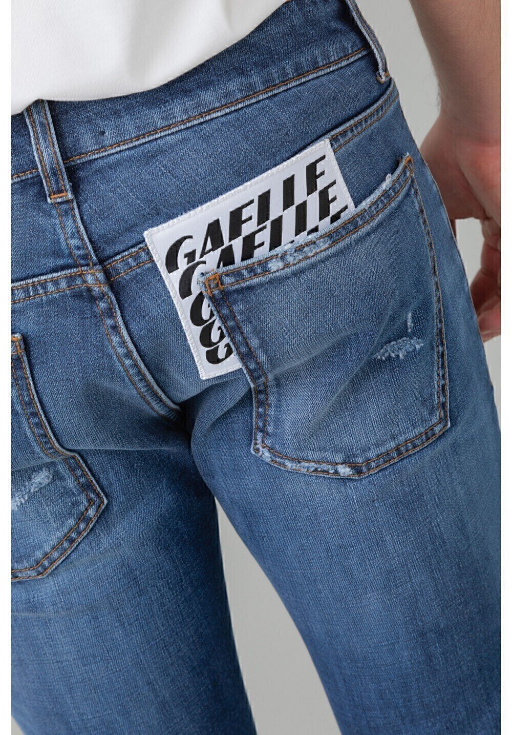 GAELLE  Jeans Slim Fit Con Etk Logata Uomo |  JEK PIT