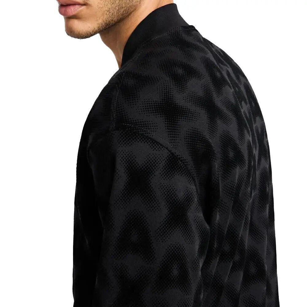 ARMANI EXCHANGE  Felpa Zip Logo Vellutato Allover Uomo |  JEK PIT