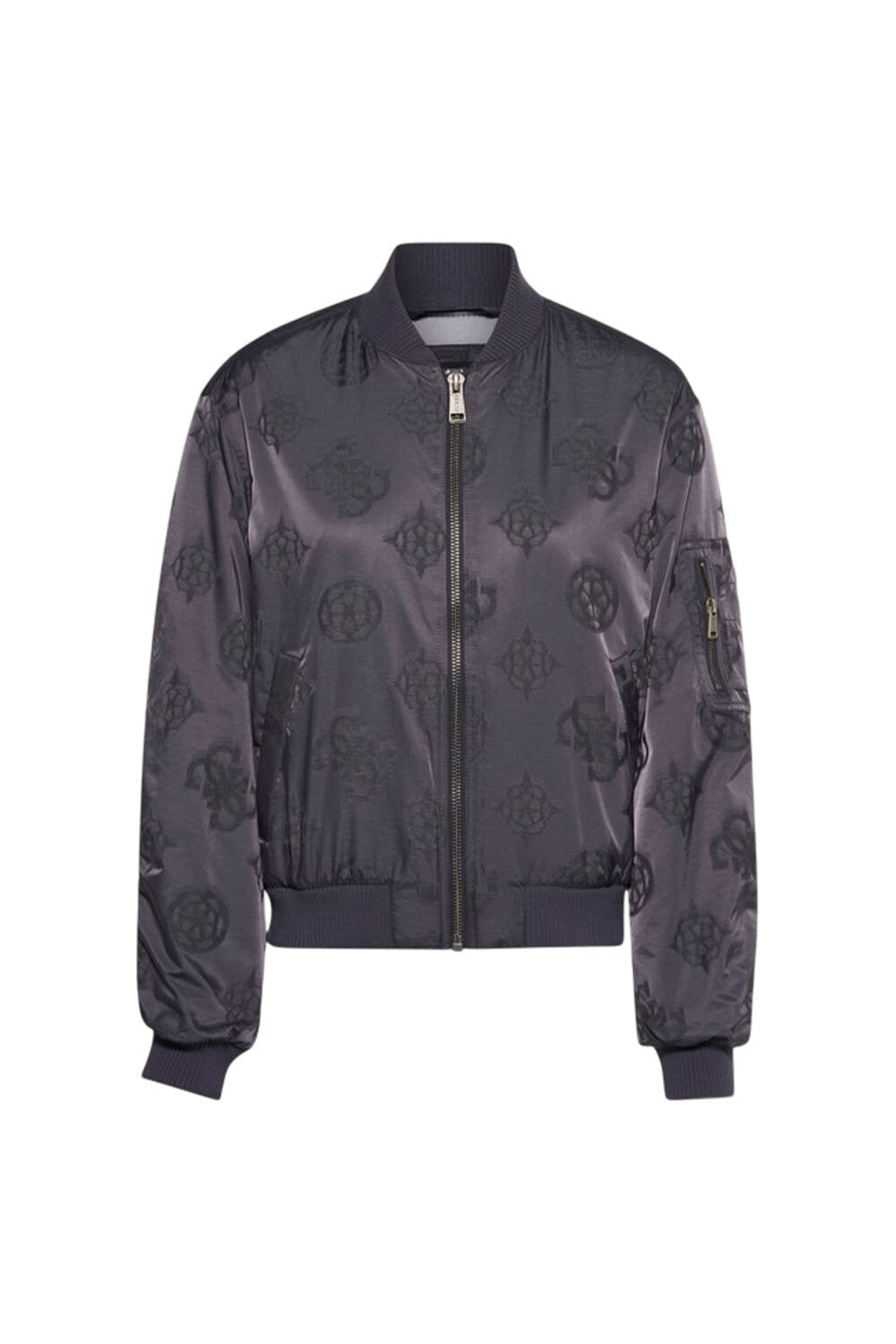 GUESS  Bomber Zip Nylon Pattern Donna |  JEK PIT