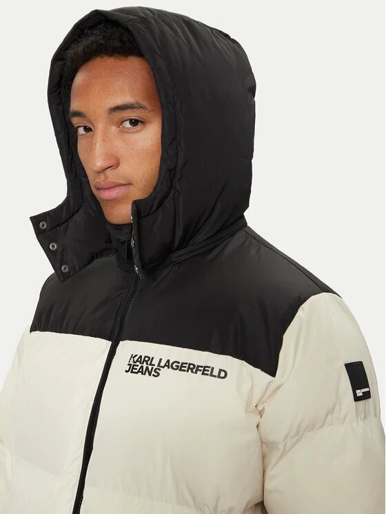KARL LAGERFELD  Piumino Capp. Bicolor Doppio Logo Uomo |  JEK PIT