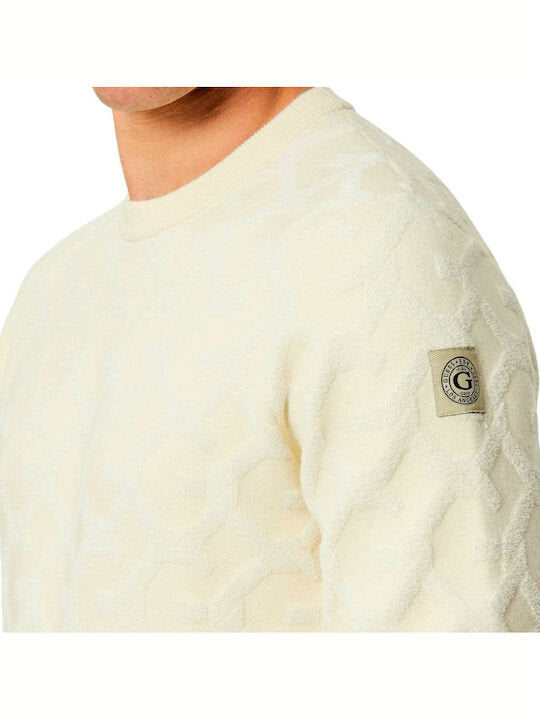 GUESS  Maglione Giro Allover Ciniglia Uomo |  JEK PIT