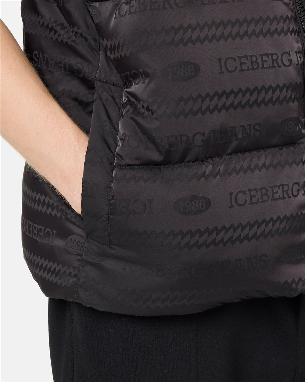 ICEBERG JEANS  Smanicato In Piuma D`oca Allover Uomo |  JEK PIT