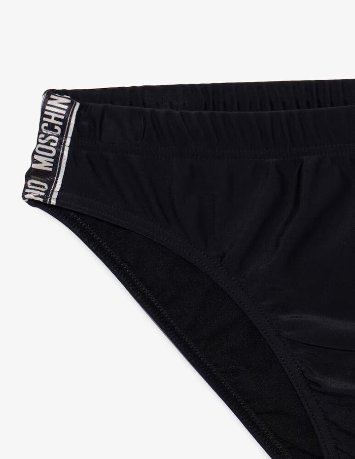 MOSCHINO  Slip Beachwear Logo Banda Laterale Uomo |  JEK PIT