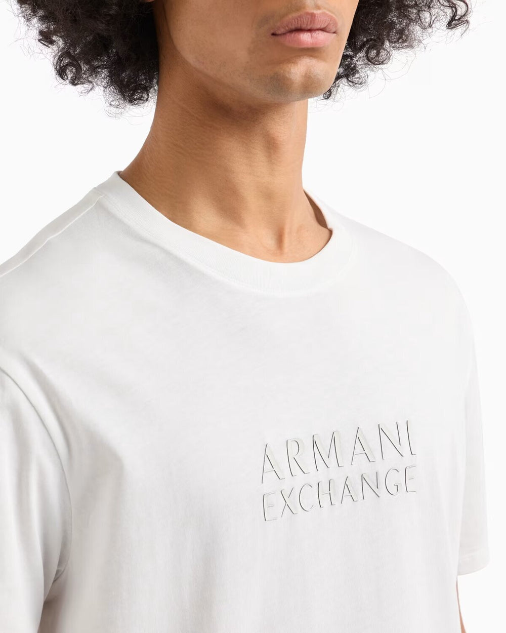 ARMANI EXCHANGE  t-Shirt Girocollo Logo Rilievo Grande Uomo |  JEK PIT