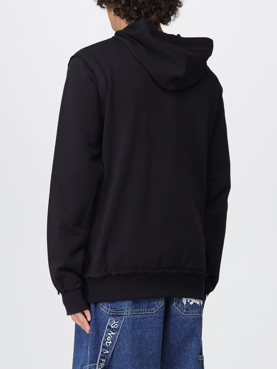 DISCLAIMER  Felpa Cappuccio Logo Ricamato In Corsivo Uomo |  JEK PIT