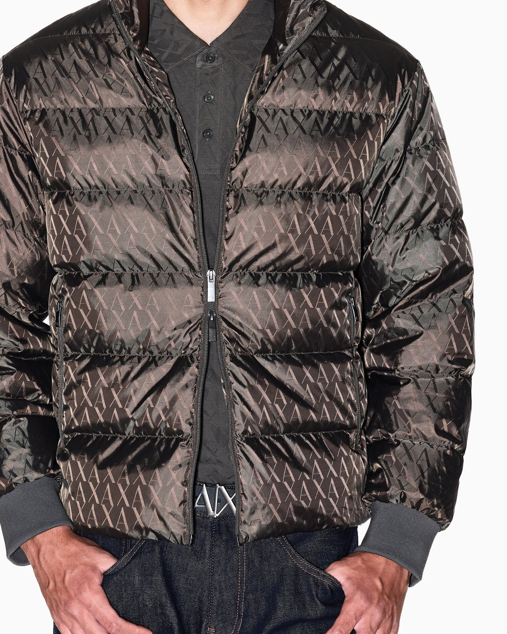 ARMANI EXCHANGE  Piumino Ax Allover Semi Lucido Uomo |  JEK PIT