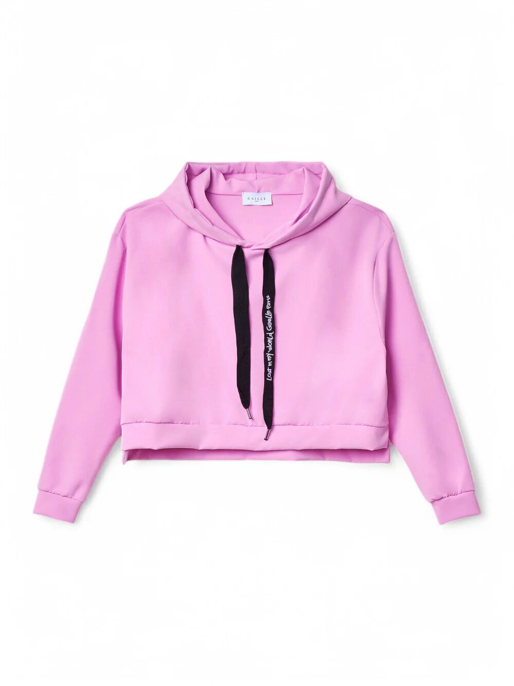 GAELLE  Felpa Life Tag Ricamo Laccio Donna |  JEK PIT