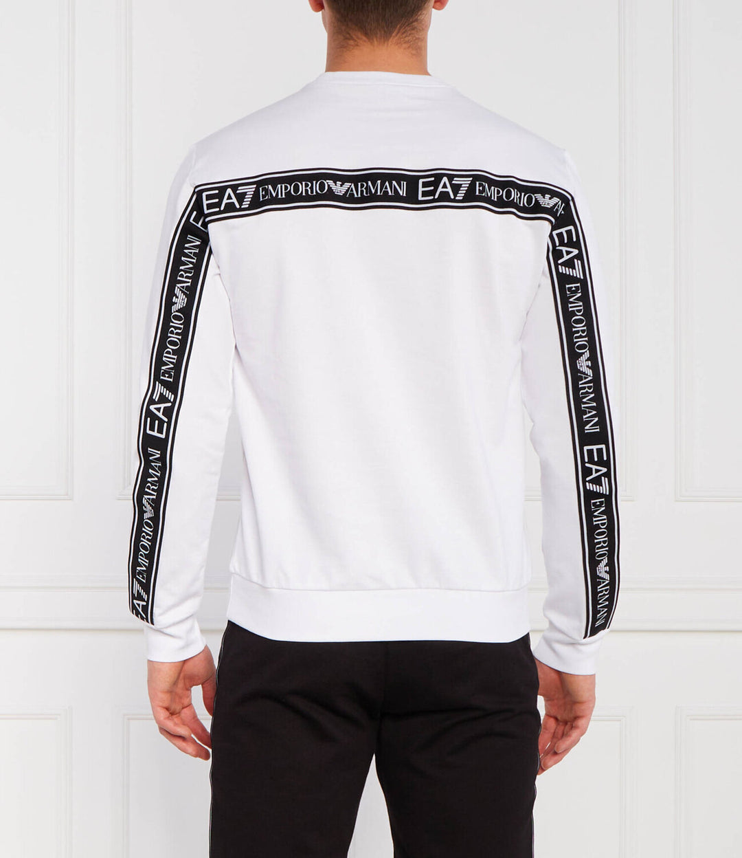 EMPORIO ARMANI EA7  Felpa Giro Banda Retro Uomo |  JEK PIT