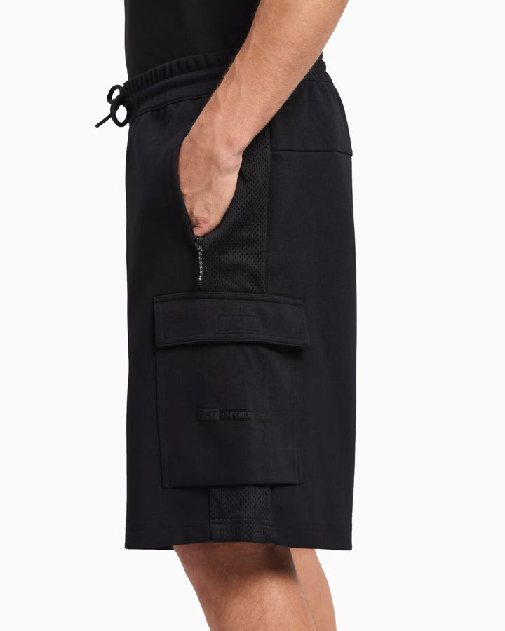 EMPORIO ARMANI EA7  Bermuda Train Athletic Traforata Lat. Uomo |  JEK PIT