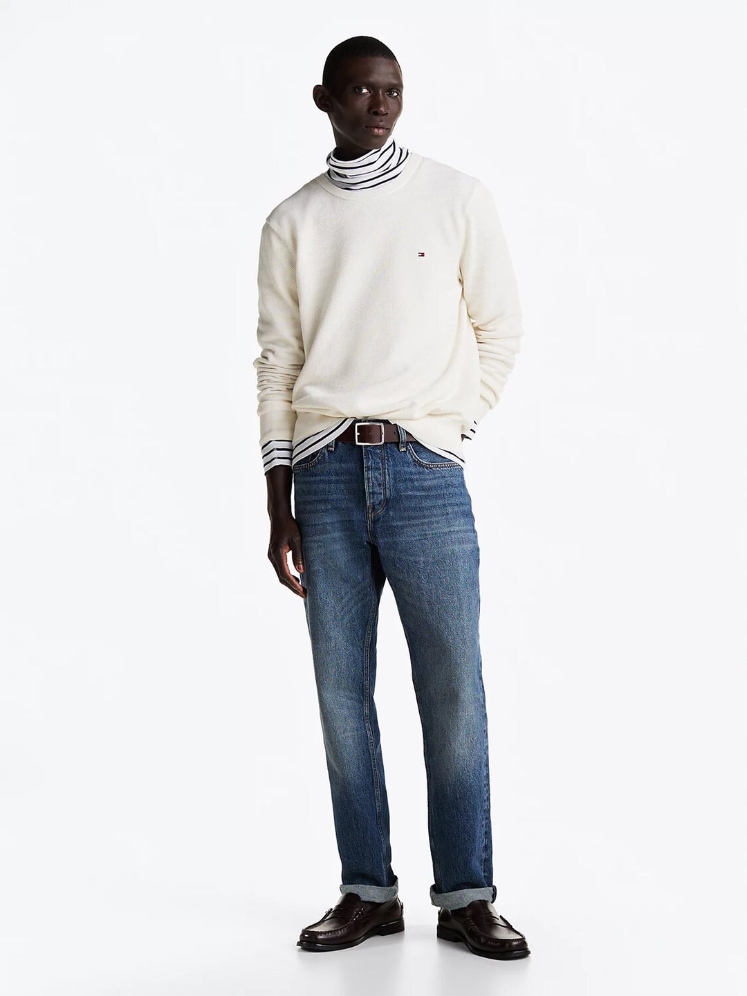 TOMMY HILFIGER  Maglione Girocollo Nido D`ape Uomo |  JEK PIT