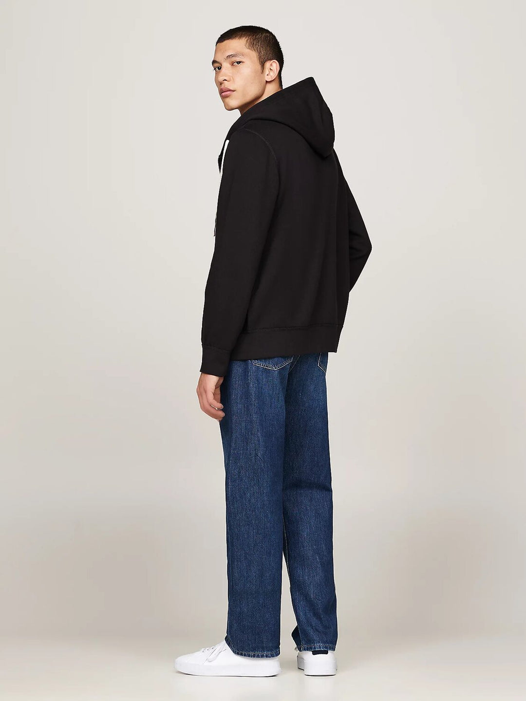 TOMMY HILFIGER  Felpa Basic Con Zip e Cappuccio Uomo |  JEK PIT