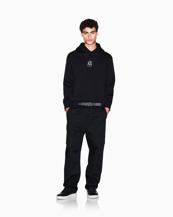 ARMANI EXCHANGE  Felpa Con Cappuccio Ricamo Centrale Uomo |  JEK PIT