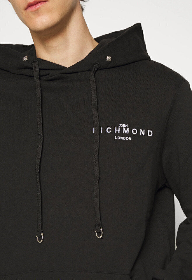 JOHN RICHMOND  Felpa Con Cappuccio Logo Ricamato Uomo |  JEK PIT