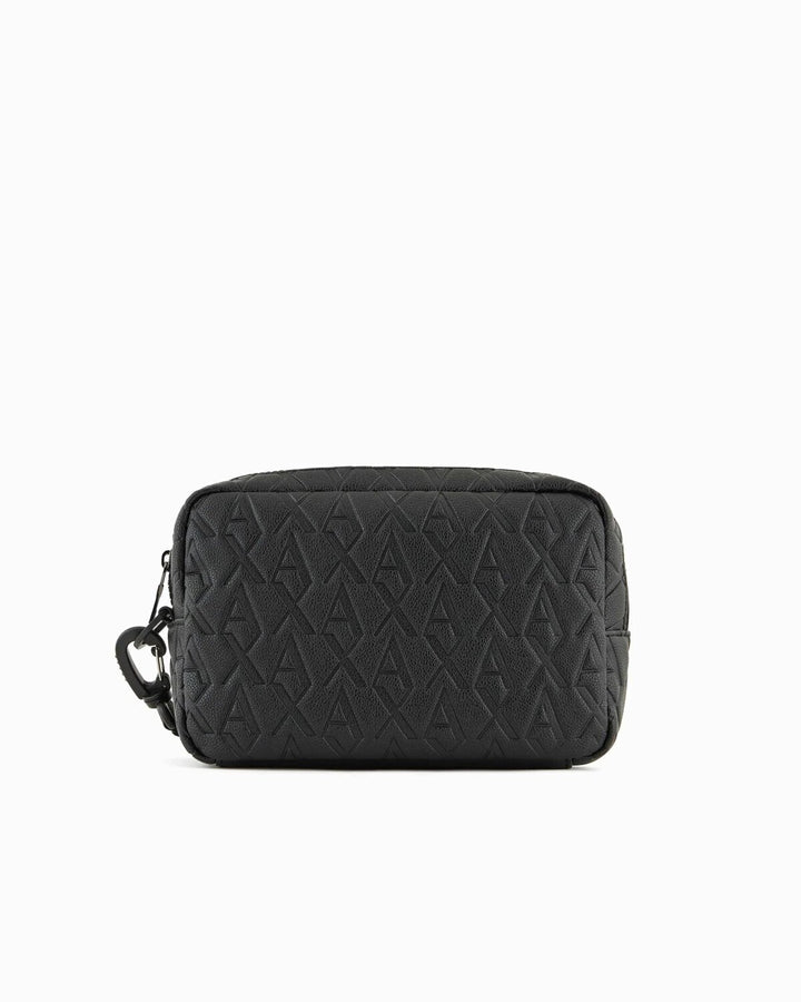 ARMANI EXCHANGE  Pochette Pelle 2 Zip Logo Allover Uomo |  JEK PIT