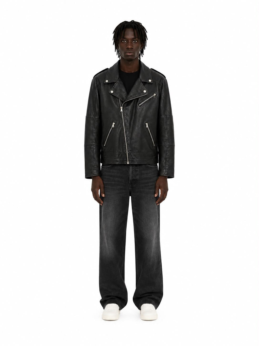 Chiodo In Pelle Basic Uomo - JEK PIT