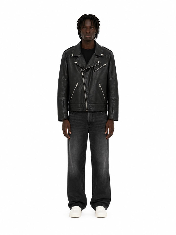 Chiodo In Pelle Basic Uomo - JEK PIT