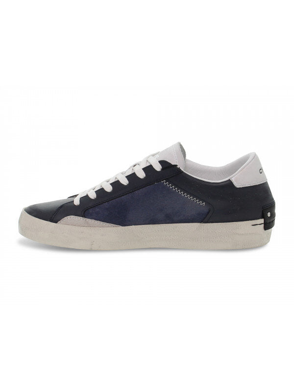 CRIME LONDON  Sneakers Intarsi Blu Uomo |  JEK PIT
