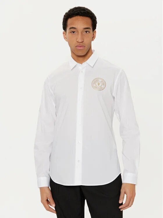 VERSACE JEANS  Camicia v-Emblem Rubber Logo Cerchio Uomo |  JEK PIT