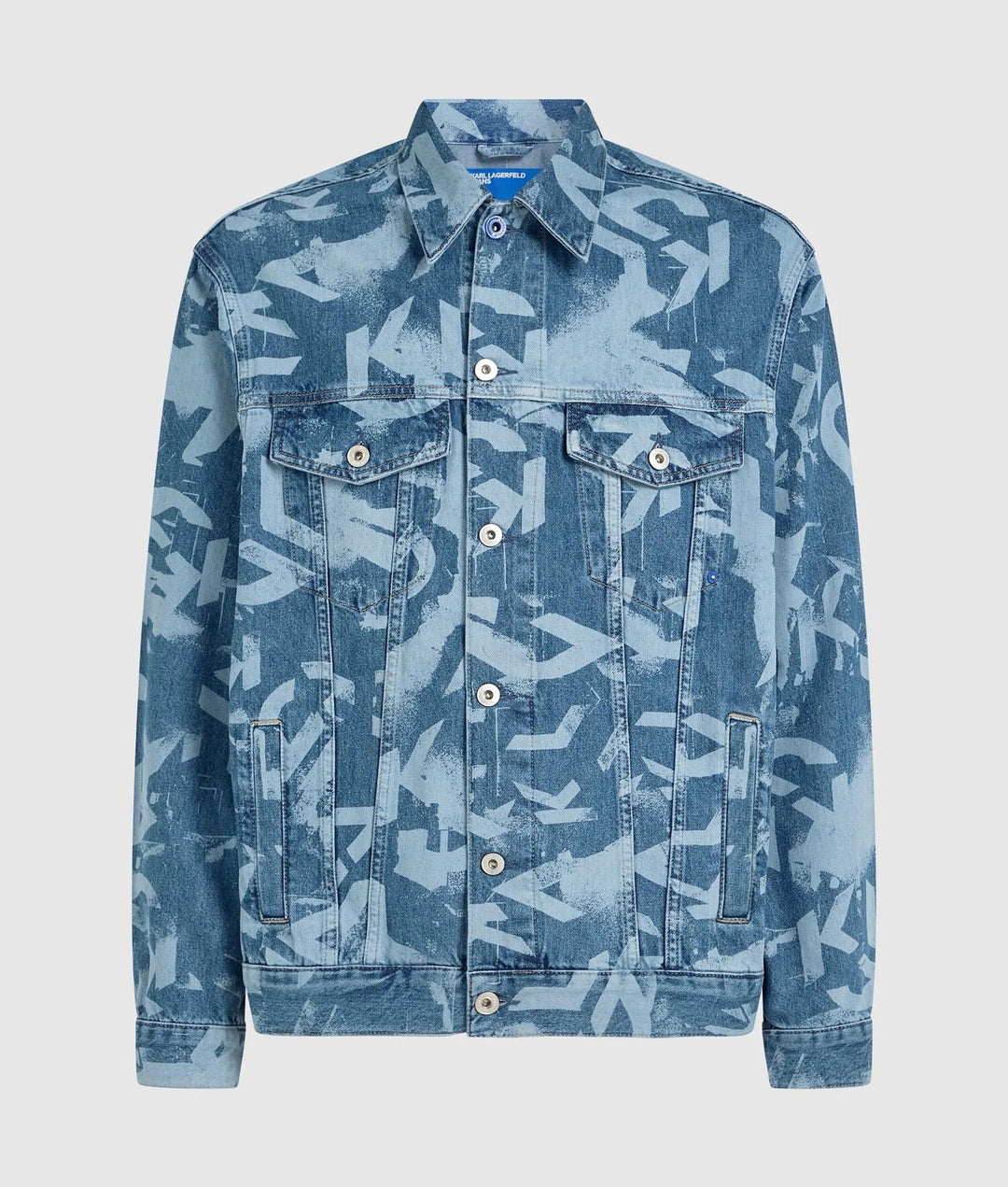 KARL LAGERFELD  Giubbino In Jeans Allover Uomo |  JEK PIT
