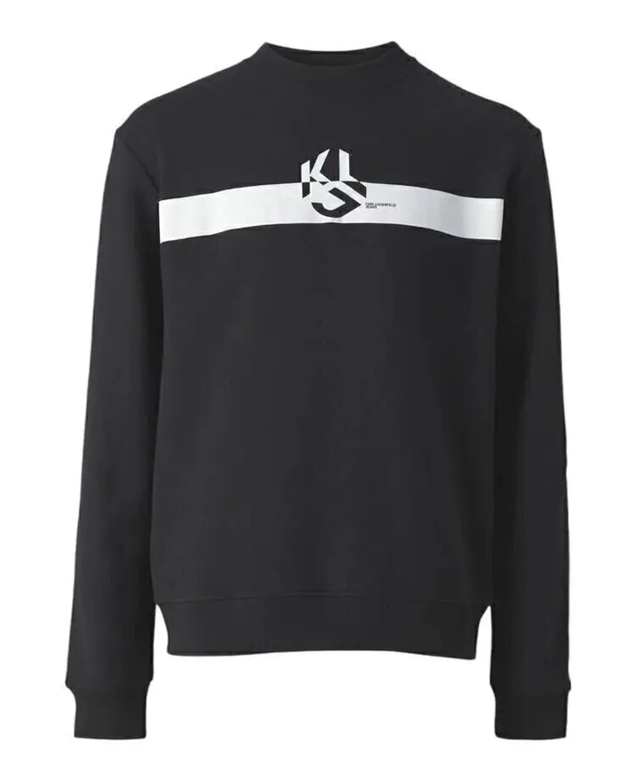 KARL LAGERFELD  Felpa Giro Stampa Logo Su Fascia Uomo |  JEK PIT