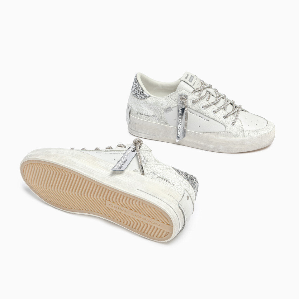 CRIME LONDON  Sneakers Vintage Lacci e Retro Strass Donna |  JEK PIT
