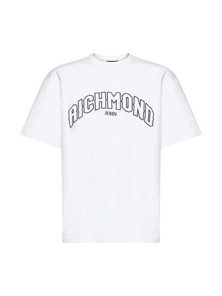 JOHN RICHMOND  t-Shirt Con Logo Centrale Ricamato Uomo |  JEK PIT