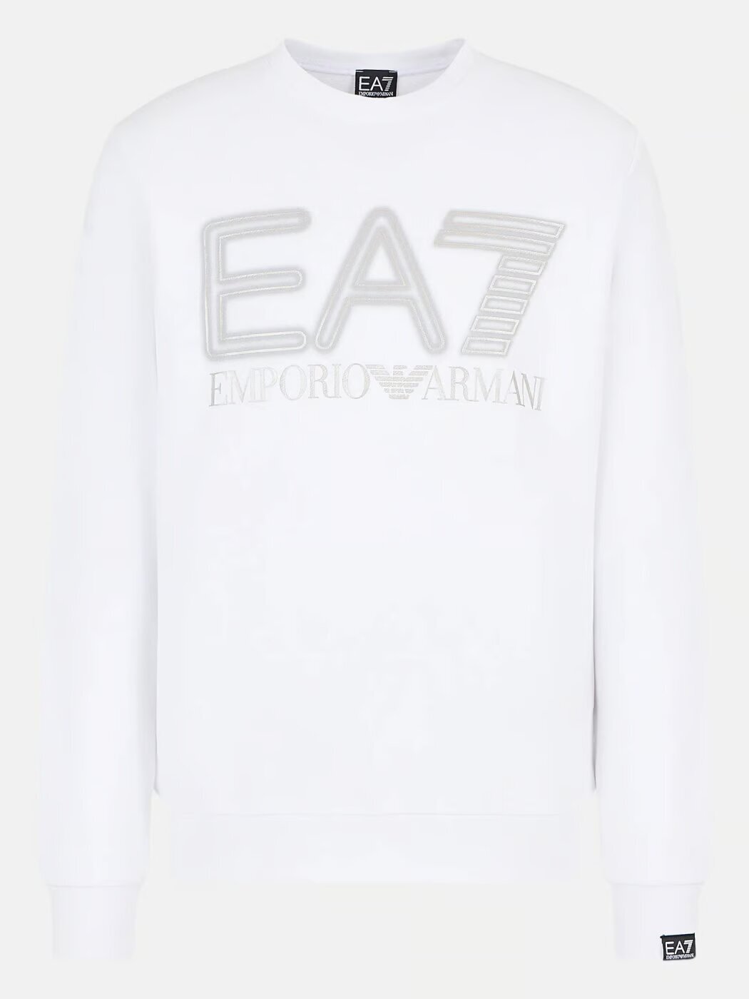 EMPORIO ARMANI EA7  Felpa Giro Big Logo Spray Uomo |  JEK PIT
