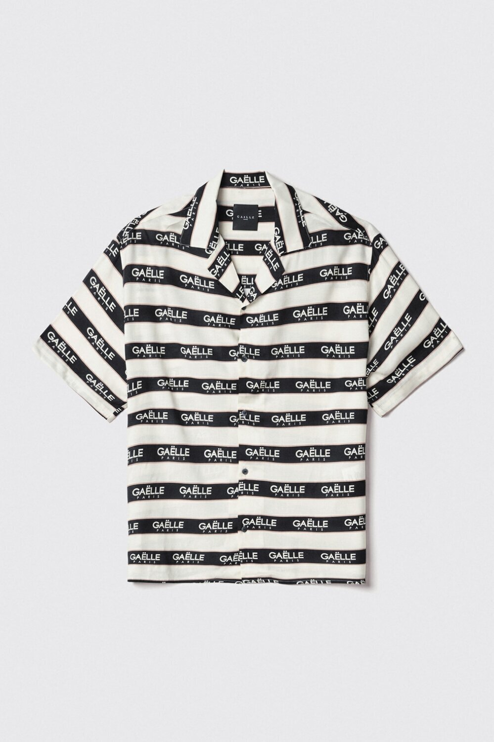 GAELLE Camicia Viscosa Stampata Logo Allover Uomo - JEK PIT