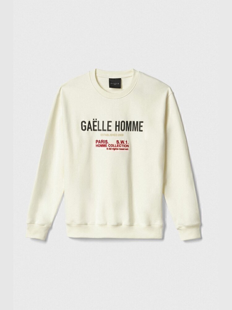 GAELLE Felpa Giro Stampa Gr e Ricamata Uomo - JEK PIT