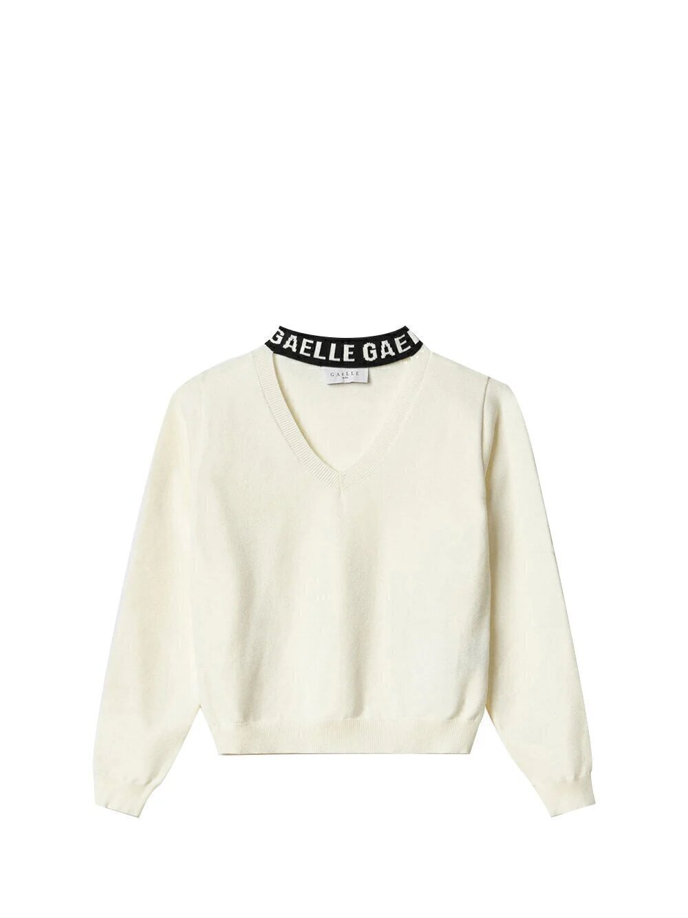 GAELLE Maglione a Punta Logo Su Collo Donna - JEK PIT