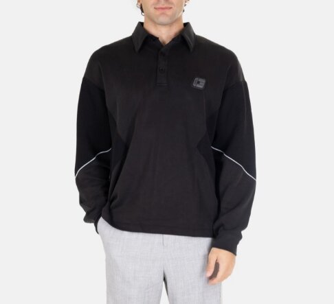 GAELLE Polo Boxy Patch Manica Lunga Uomo - JEK PIT