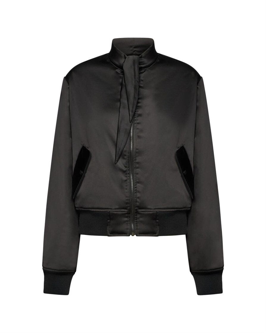 JOHN RICHMOND X Bomber Nylon Corto Nastrino Donna - JEK PIT