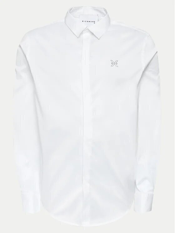 JOHN RICHMOND X Camicia Bottoni Coperti Logo Pc Uomo - JEK PIT