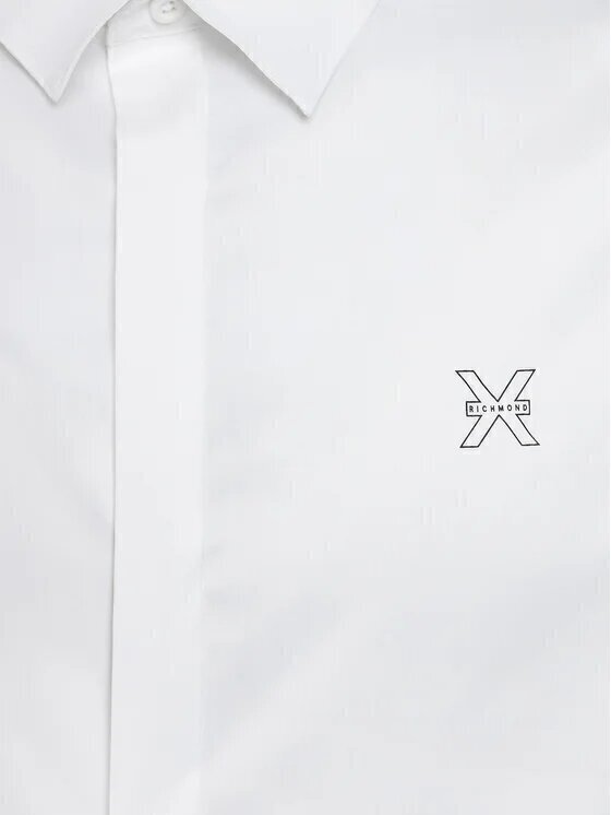 JOHN RICHMOND X Camicia Bottoni Coperti Logo Pc Uomo - JEK PIT