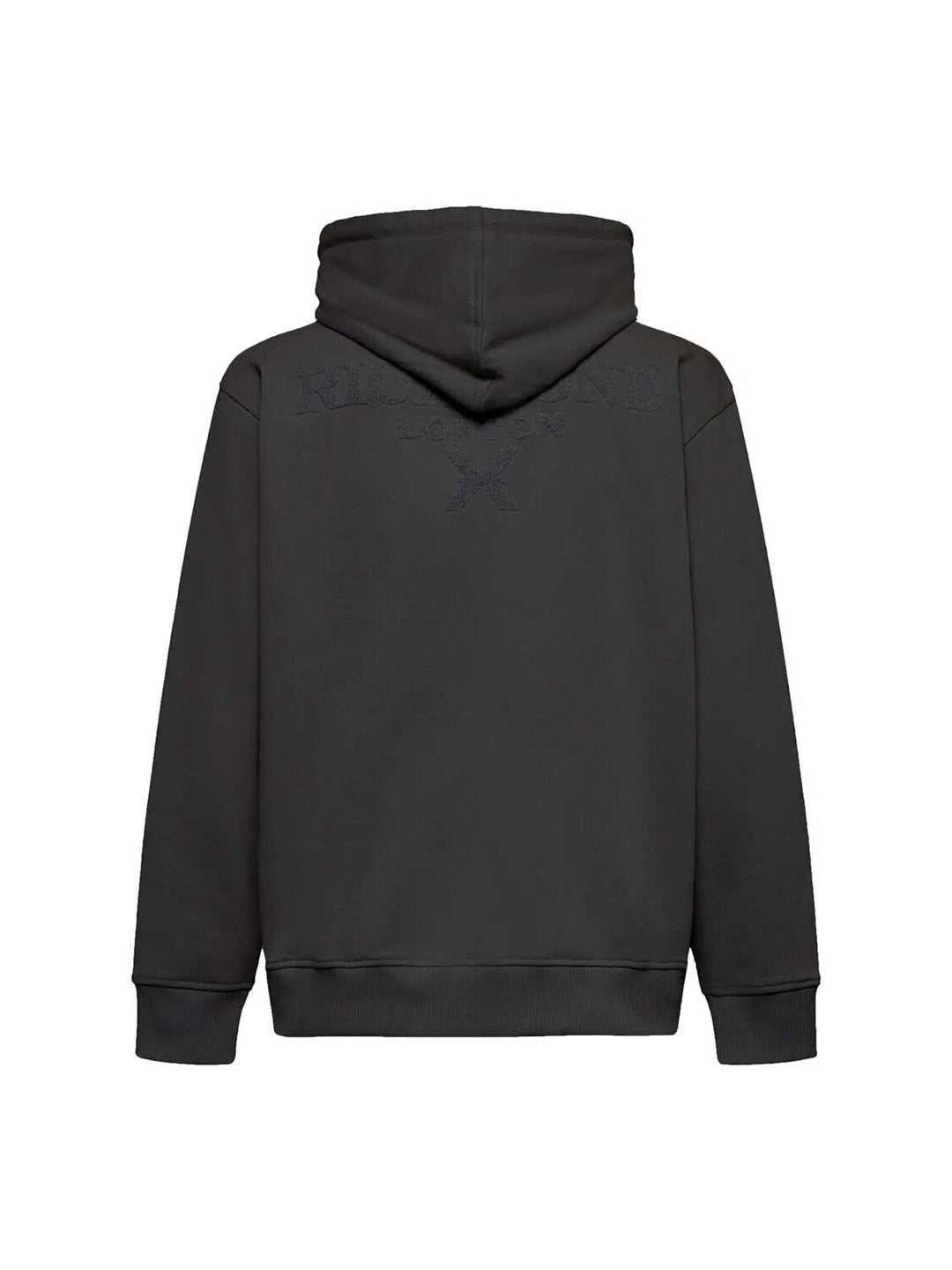 JOHN RICHMOND X Felpa Capp. Logo Floccato Retro Uomo - JEK PIT