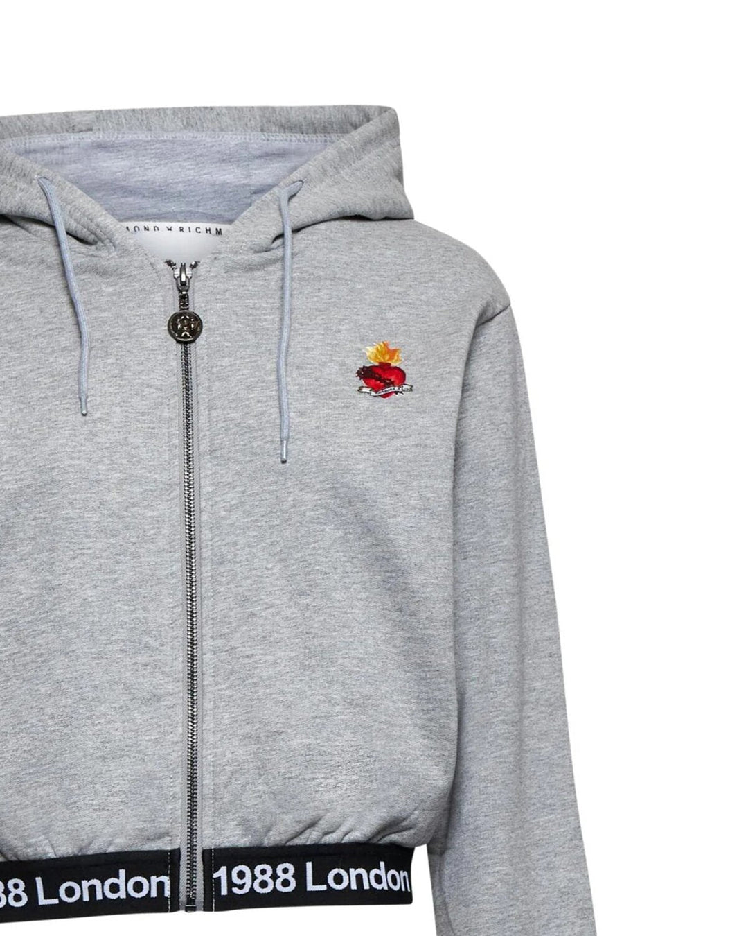 JOHN RICHMOND X Felpa Con Capp. Logo Fondo Elastico Donna - JEK PIT