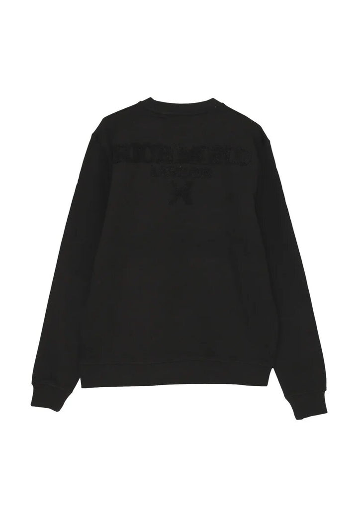 JOHN RICHMOND X Felpa Giro Logo Floccato Retro Uomo - JEK PIT