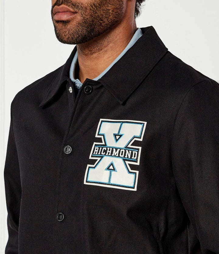 JOHN RICHMOND X Giubbino Doppio Logo e Stampa Ricam. Uomo - JEK PIT