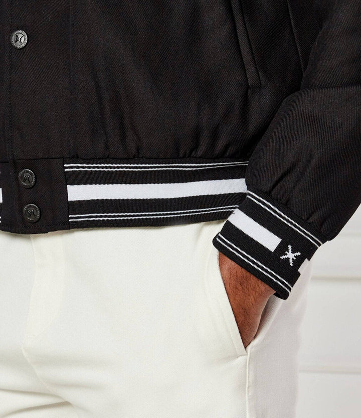 JOHN RICHMOND X Giubbino Doppio Logo e Stampa Ricam. Uomo - JEK PIT