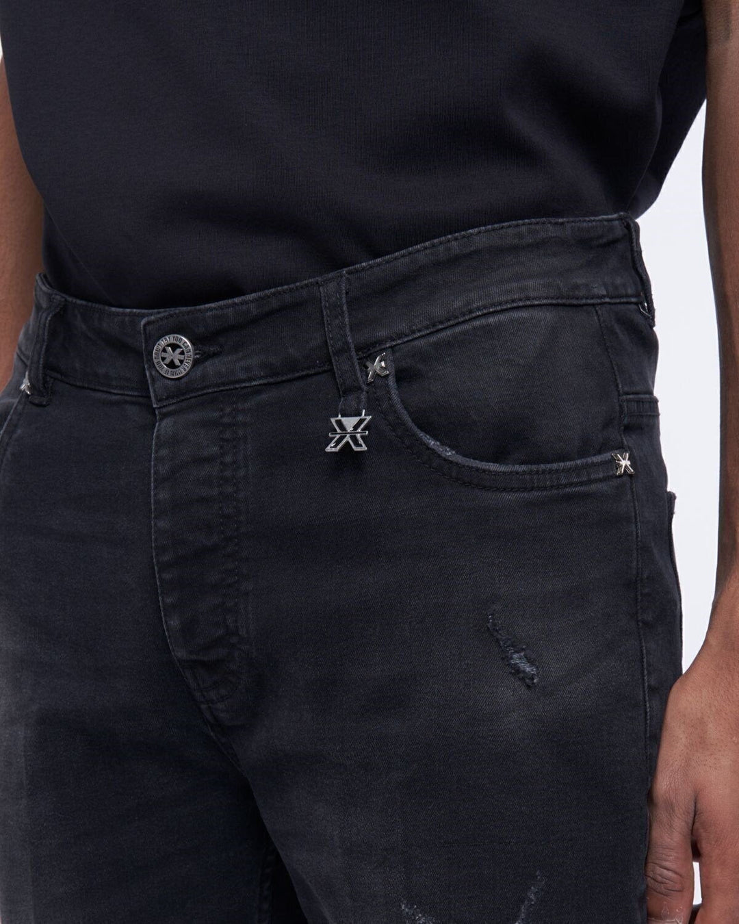 JOHN RICHMOND X Jeans 5 Pockets Riven Strappato Uomo - JEK PIT