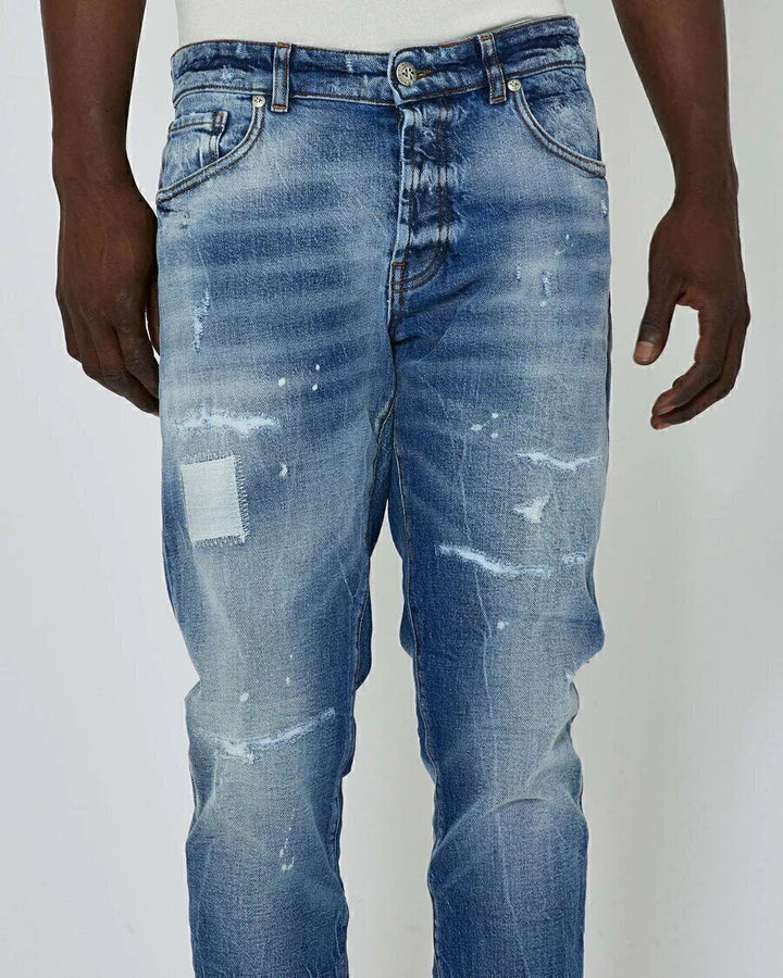 JOHN RICHMOND X Jeans Con Strappi / Toppe Uomo - JEK PIT