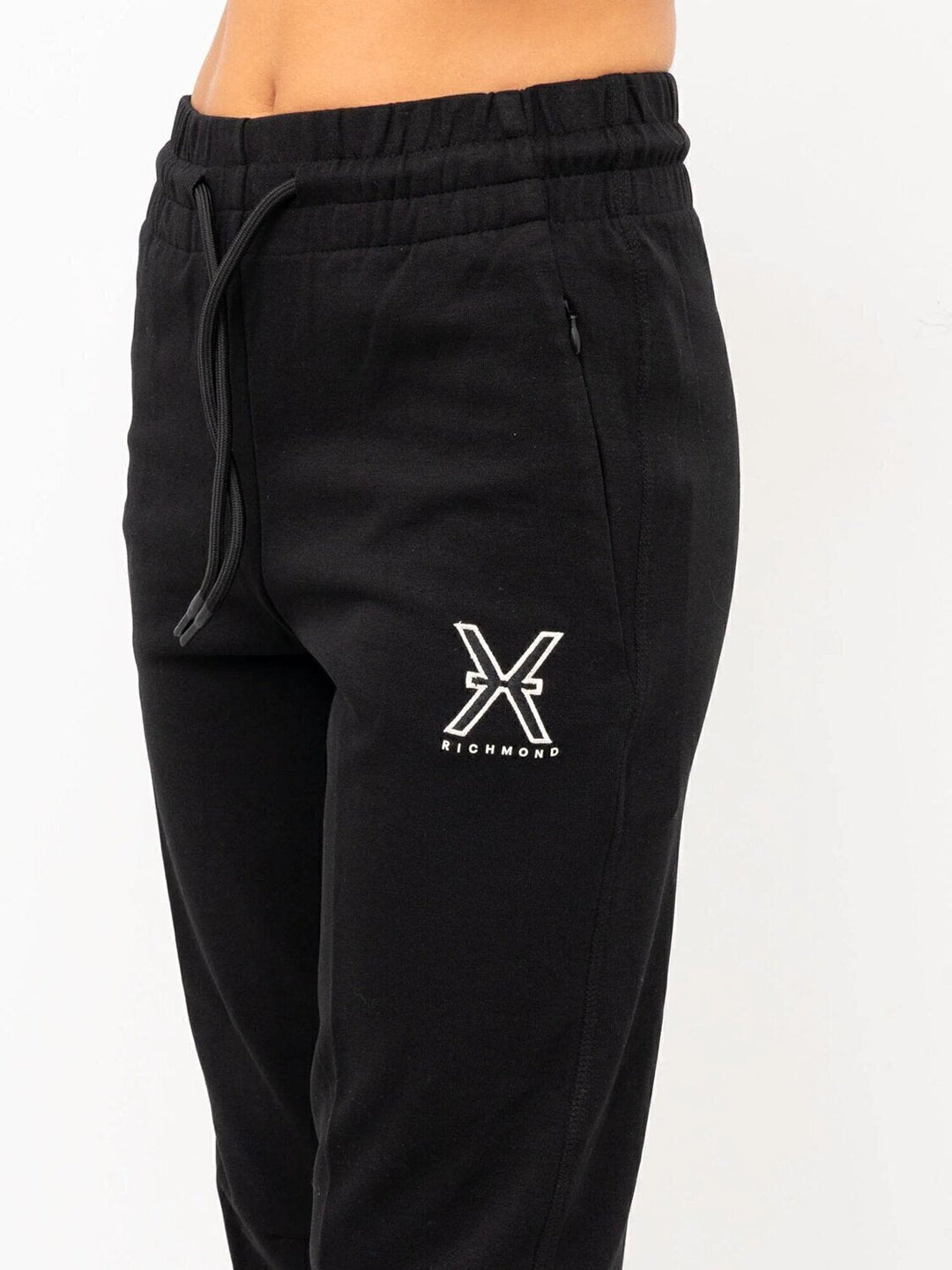 JOHN RICHMOND X Pantalone Fleece Logo Ricamato Donna - JEK PIT