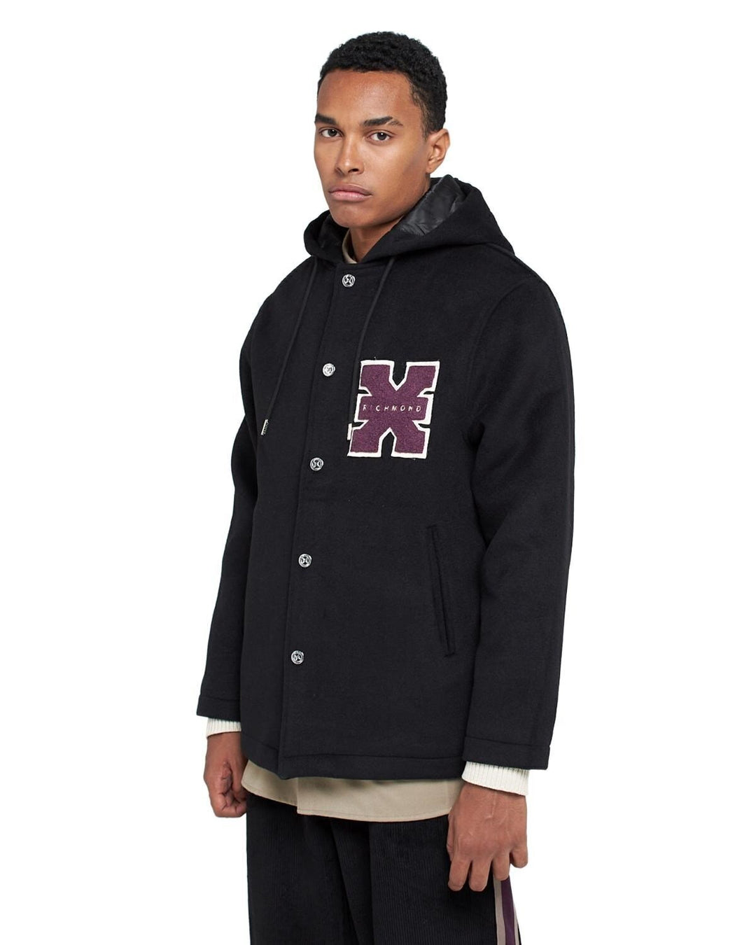 JOHN RICHMOND X Parka Cappuccio Logo Spugna Gr Uomo - JEK PIT